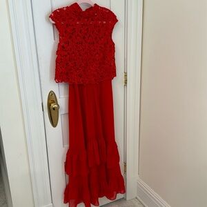 Red gown - size 8